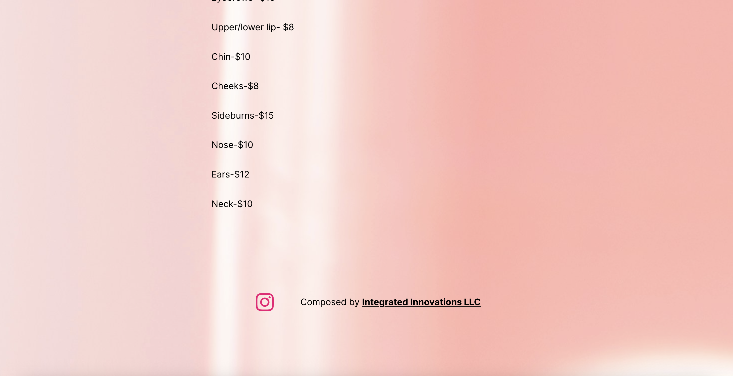 Nail Salon Website - Booking